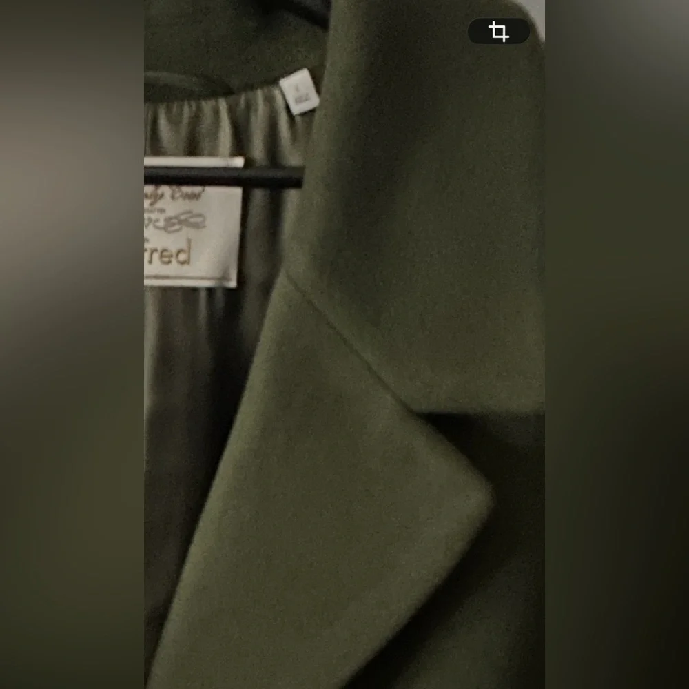 Wilfred -The Only Wool Cashmere Coat- Olive Green - Picture 5 of 10